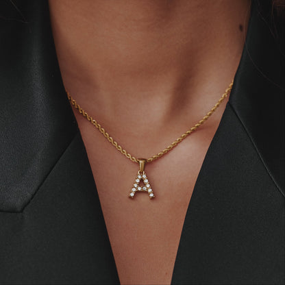 Twisted Initial Necklace