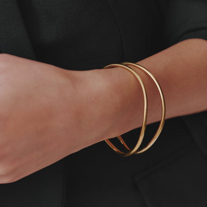 Gold Adjustable Wave Bracelet