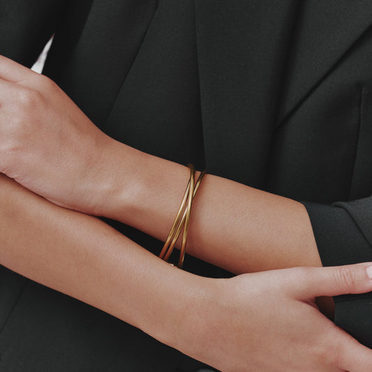 Gold Cuff Bangle