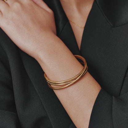 Gold Cuff Bangle