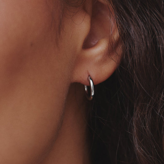Everyday Mini Hoop - Silver