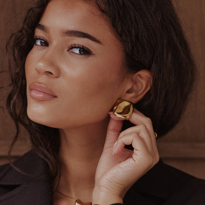 Molten Earring - Gold