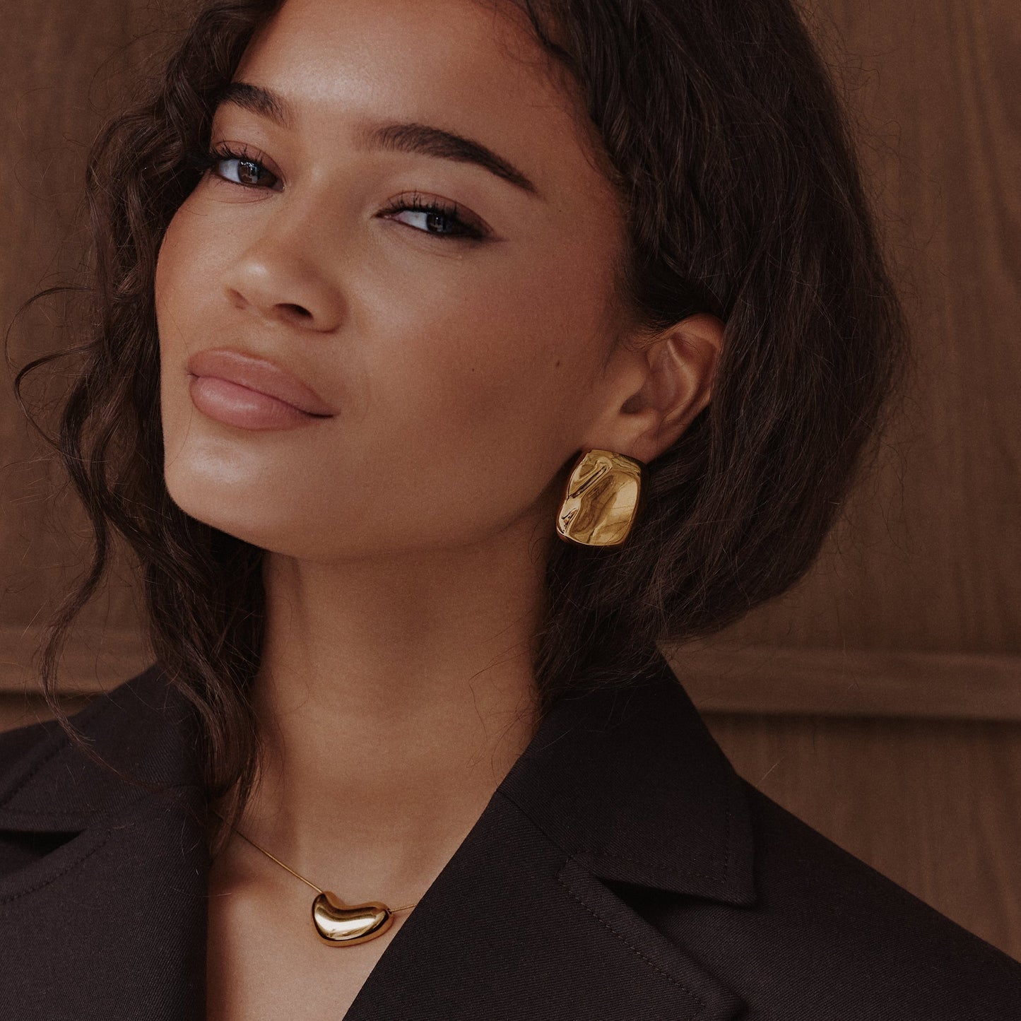 Molten Earring - Gold