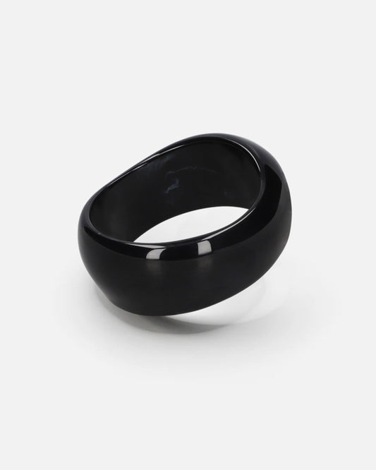 Black Sculpt Bangle