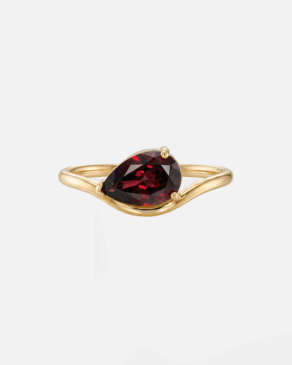 Pear Cut Birthstone Ring