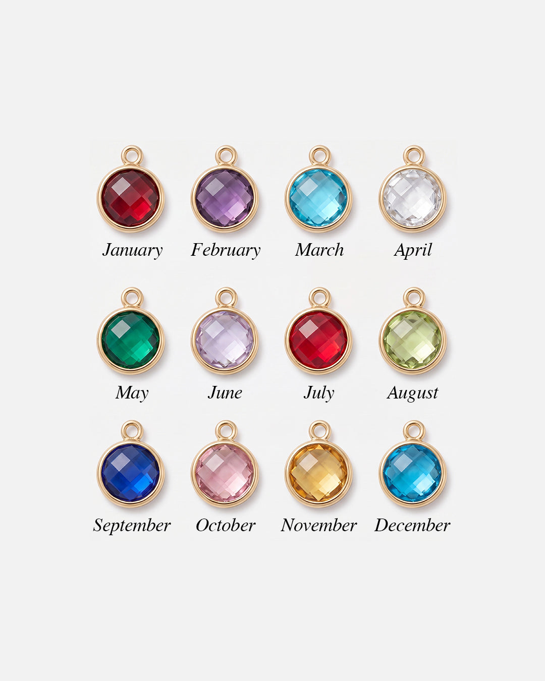 Initial Birthstone Necklace
