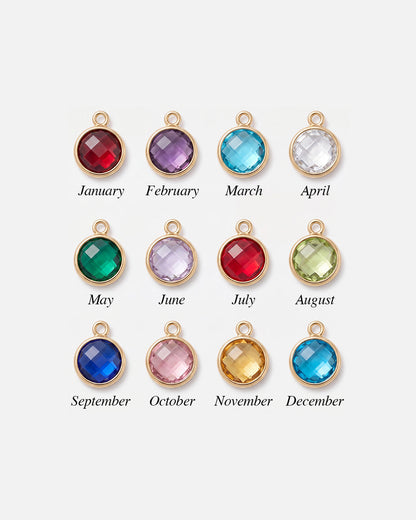 Initial Birthstone Necklace