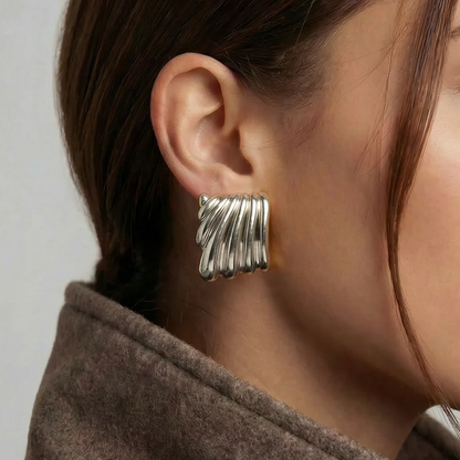Ripple Earrings Silver