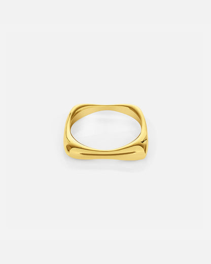 Square Stack Ring - Gold