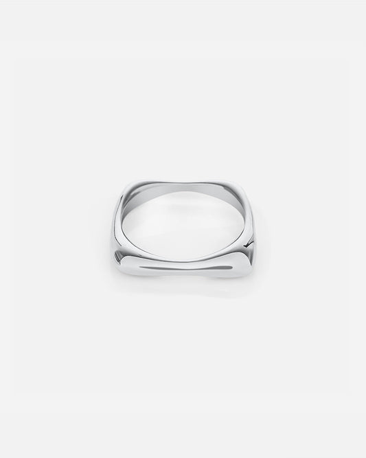 Square Stack Ring - Silver