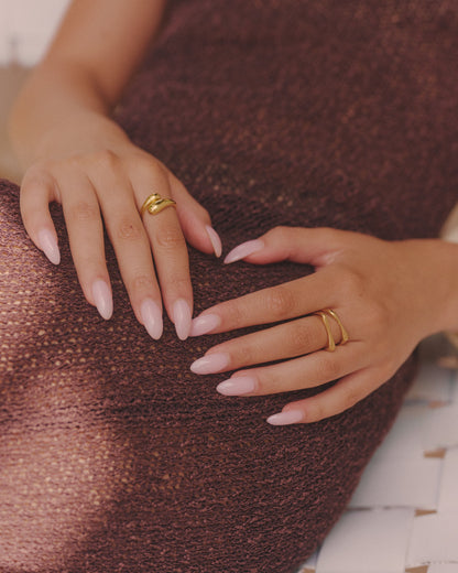 Square Stack Ring - Gold