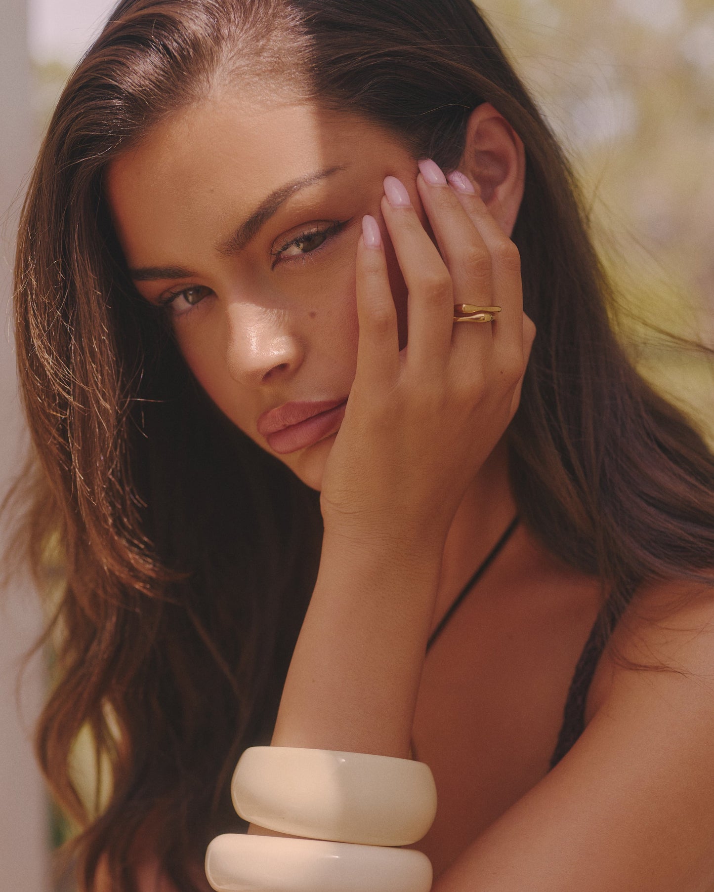 Square Stack Ring - Gold